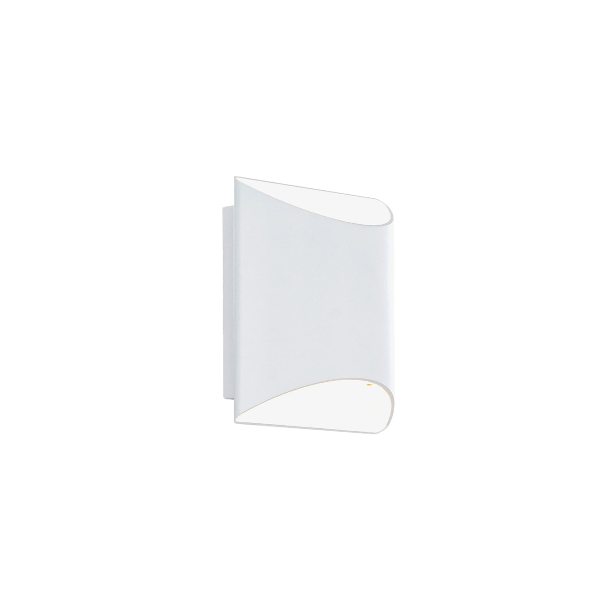 Duet Minimalist White Aluminum LED Wall Sconce