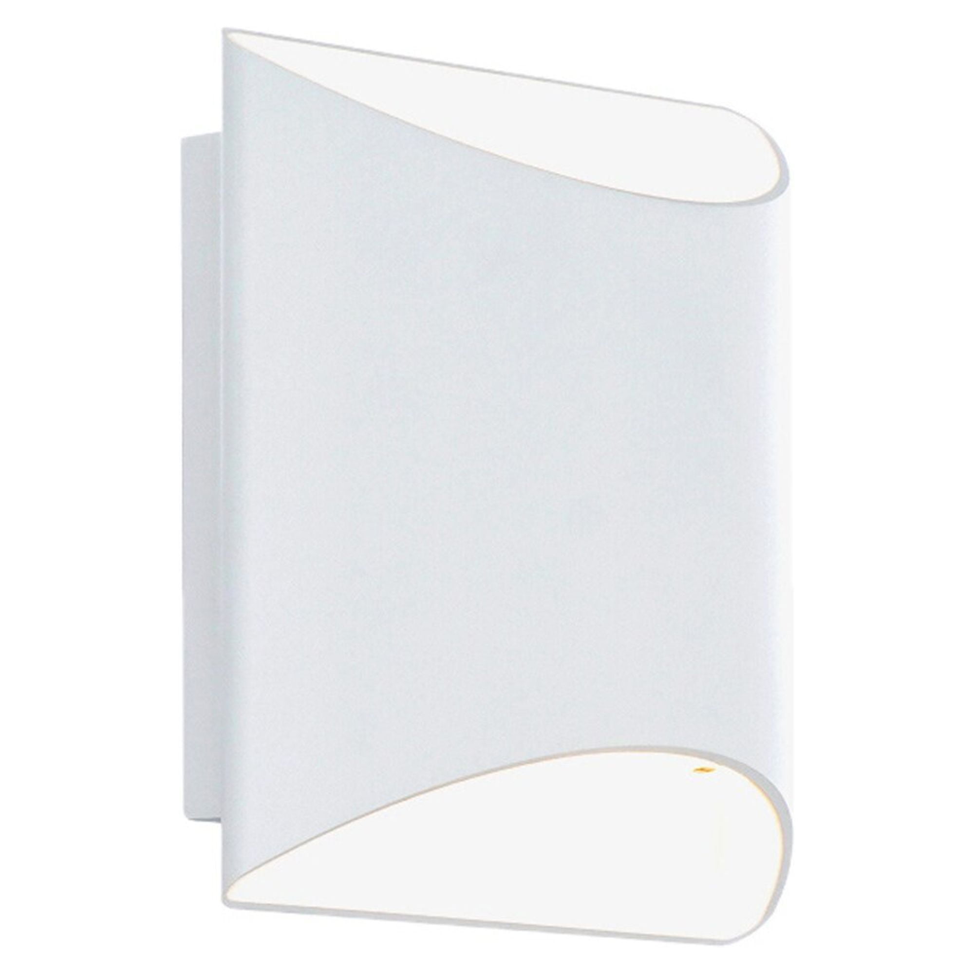 Duet Minimalist White Aluminum LED Wall Sconce
