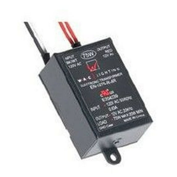 WAC Lighting EN-1275-R-AR Electronic Transformer, 120V - 12V 75W Max