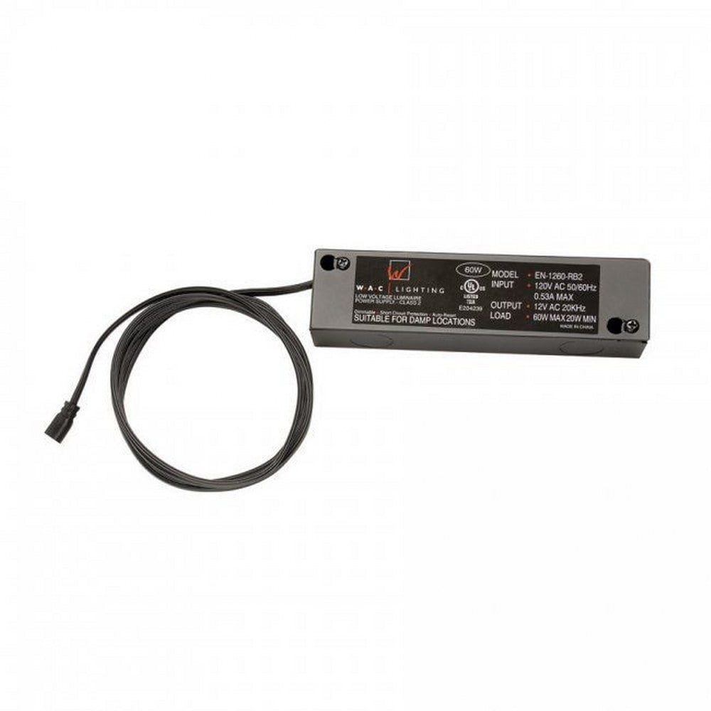 Black and Gray 60W LED Remote Power Supply
