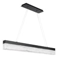 thumbnail image 1 of WAC Lighting Effervescent 45" LED 3000K Transitional Aluminum Pendant in Black, 1 of 5