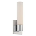 thumbnail image 1 of WAC Lighting Elementum 13" 1-Light LED 3000K Aluminum Wall Sconce in Chrome, 1 of 2