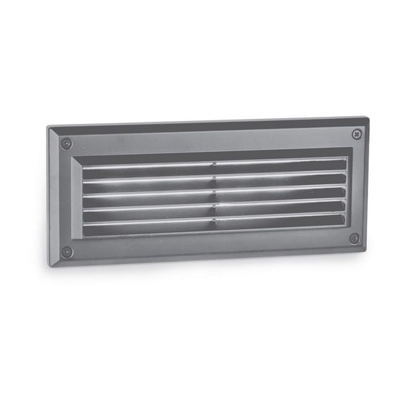 WAC Lighting Endurance 1-Light Louvered LED Aluminum Brick Light in Gray