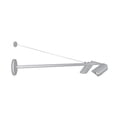 thumbnail image 1 of WAC Lighting Endurance 2-Light 4000K LED Aluminum Signage Light in Gray/Clear, 1 of 2