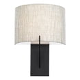 thumbnail image 1 of WAC Lighting Fitzgerald 8" 1-Light LED 2700K Aluminum Wall Sconce in Black, 1 of 3