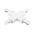 thumbnail image 1 of WAC Lighting H Track 120V Aluminum X-Shape Connector in White, 1 of 3