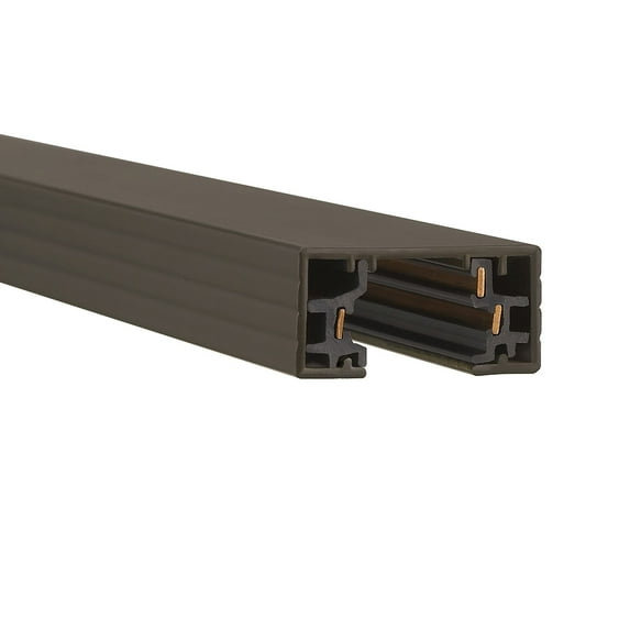 WAC Lighting H Track 47.24" Aluminum Single Circuit with 2 Endcaps in Bronze