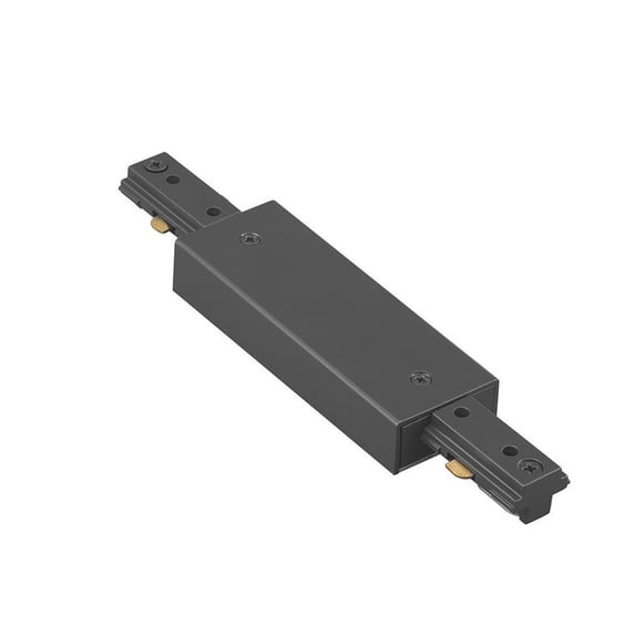WAC Lighting H Track Aluminum Power Feedable I Connector in Black