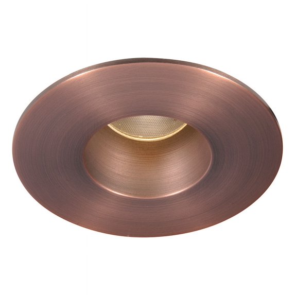 WAC Lighting Tesla LED 2In Shower Round Trim 26 Degree Beam Angle 2700K Copper Bronze