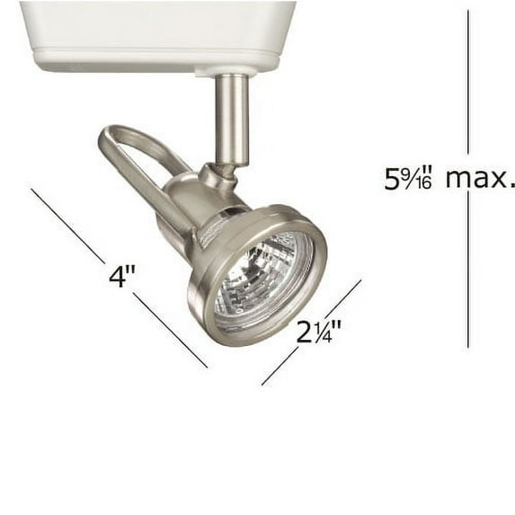 WAC Lighting HT-826 Aluminum J Track LED Low Voltage Track Head in Black