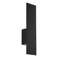thumbnail image 1 of WAC Lighting Icon 20" 2-Light Aluminum Indoor and Outdoor Wall Light in Black, 1 of 4