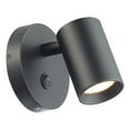 thumbnail image 1 of WAC Lighting Kepler 5" 1-Light LED 3000K Aluminum Reading Light in Black, 1 of 4