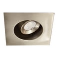 thumbnail image 1 of WAC Lighting LEDme 2IN MINIATURE RECESSED ADJUSTABLE PENDANT SQUARE TRIM BRUSHED NICKEL, 1 of 2