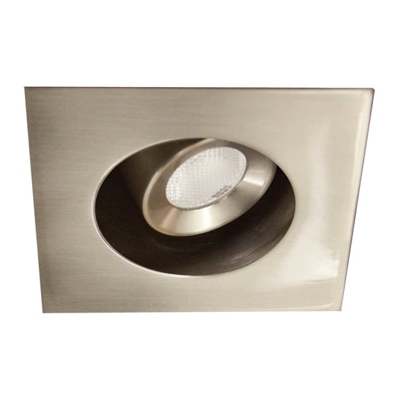 WAC Lighting LEDme 2IN MINIATURE RECESSED ADJUSTABLE PENDANT SQUARE TRIM BRUSHED NICKEL
