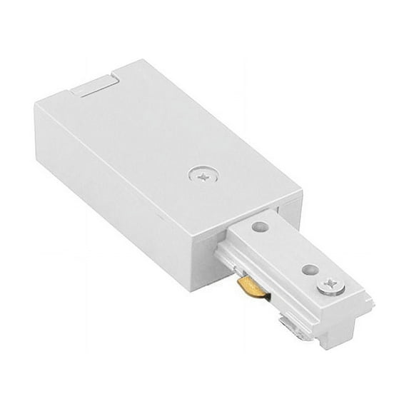 JLE-WT-WAC Lighting-Accessory-Single Circuit J Series Live End Connector-1.25 Inches Wide by 0.75 Inches High White Finish