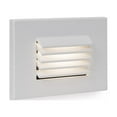 thumbnail image 1 of WAC Lighting Landscape Louvered 1-Light LED Aluminum Step & Wall Light in White, 1 of 2