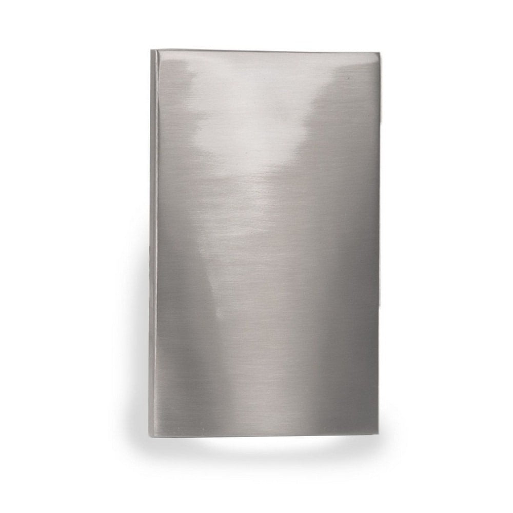 Brushed Nickel Energy-Efficient LED Step and Wall Light with Frosted Diffuser
