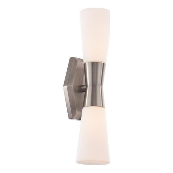 WAC Lighting Locke 1-Light LED 3000K Modern Aluminum Wall Sconce in Nickel