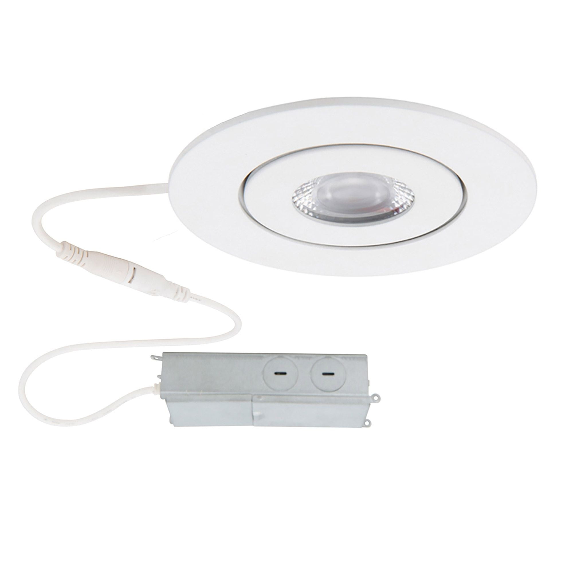 Lotos 2" White Aluminum Adjustable LED Recessed Light Kit
