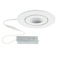 thumbnail image 1 of WAC Lighting Lotos 2" 1-Light Round Adjustable Aluminum Recessed Kit in White, 1 of 5