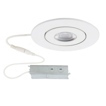 WAC Lighting Lotos 2" 1-Light Round Adjustable Aluminum Recessed Kit in White