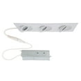 thumbnail image 1 of WAC Lighting Lotos 2" 3-Light Square Adjustable Aluminum Recessed Kit in White, 1 of 5