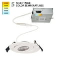 thumbnail image 1 of WAC Lighting Lotos 4" Round Adjustable LED 5-CCT Aluminum Recessed Kit in White, 1 of 6