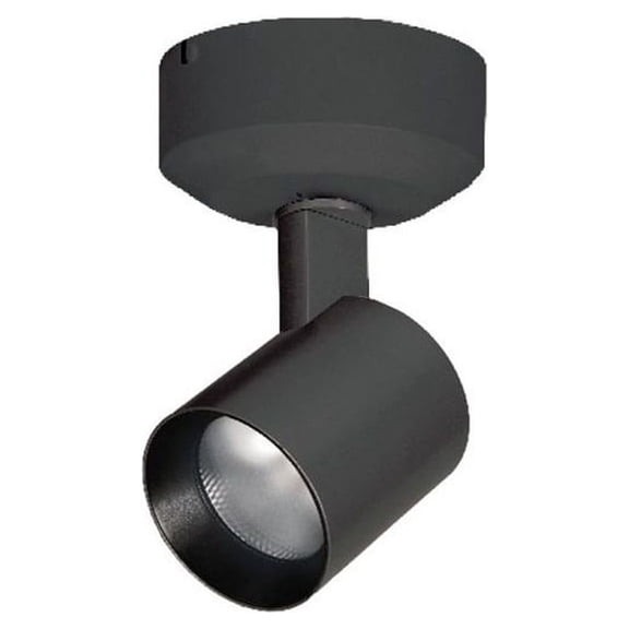 MO-6010A-835-BK-WAC Lighting-Lucio - 5.75 Inch 10W ASY 1 LED Monopoint Spot Light-Black Finish-3500 Color Temperature-85 Color Rendering Index