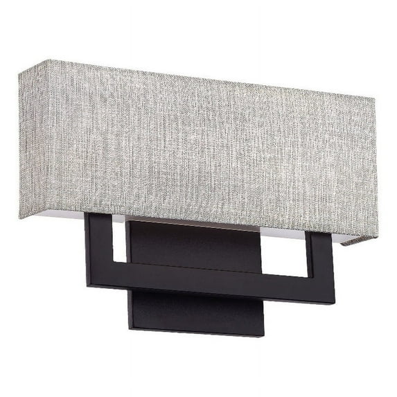 WAC Lighting Manhattan 15" 1-Light LED 21500K Aluminum Wall Sconce in Black