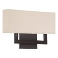 thumbnail image 1 of WAC Lighting Manhattan 15" 1-Light LED 21500K Aluminum Wall Sconce in Bronze, 1 of 2