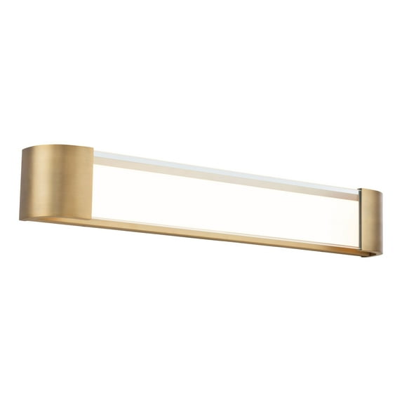 WAC Lighting Melrose 32" 1-Light Aluminum Bathroom Vanity Light in Brass