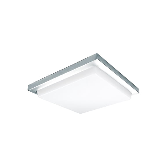 WAC Lighting Metro 12" 1-Light Energy Star Square Aluminum Flush Mount in Chrome