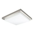 thumbnail image 1 of WAC Lighting Metro 18" 1-Light Energy Star Square Aluminum Flush Mount in Nickel, 1 of 2