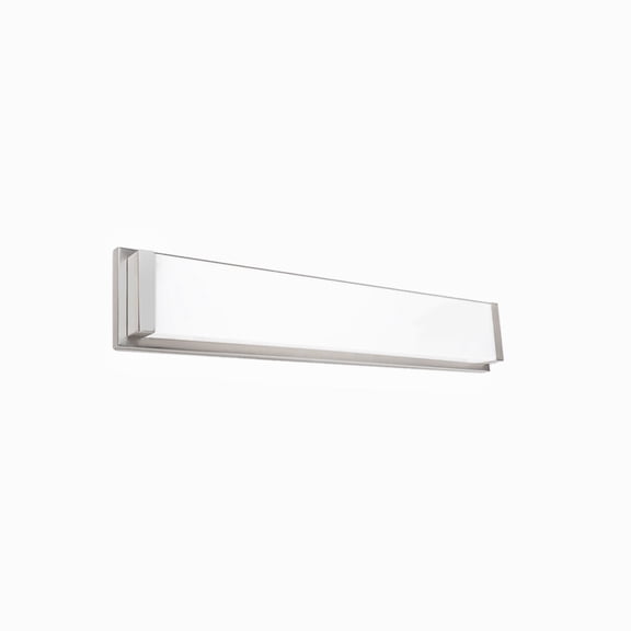 WAC Lighting Metro 20" 1-Light Aluminum Bathroom Vanity and Wall Light in Nickel