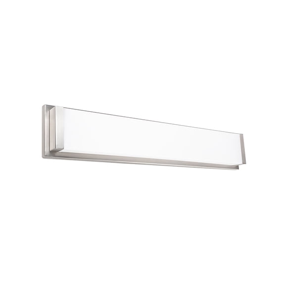 WAC Lighting Metro 27" 1-Light Aluminum Bathroom Vanity and Wall Light in Nickel