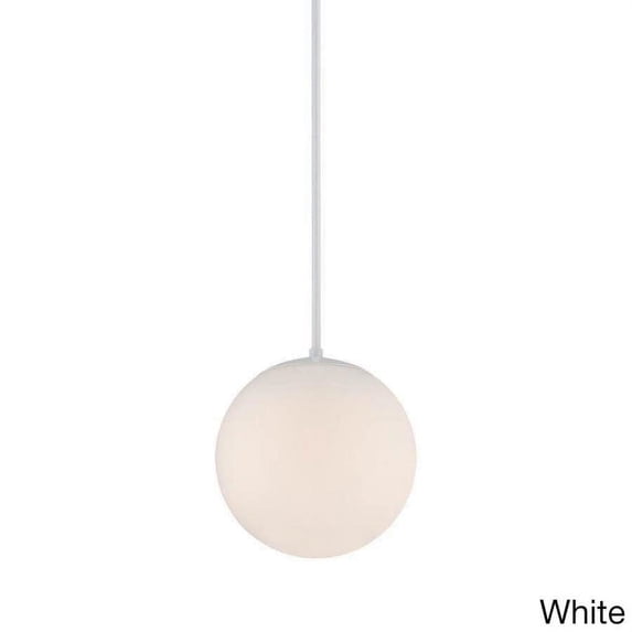 WAC Lighting Niveous 10" LED 3000K Contemporary Aluminum Pendant in White