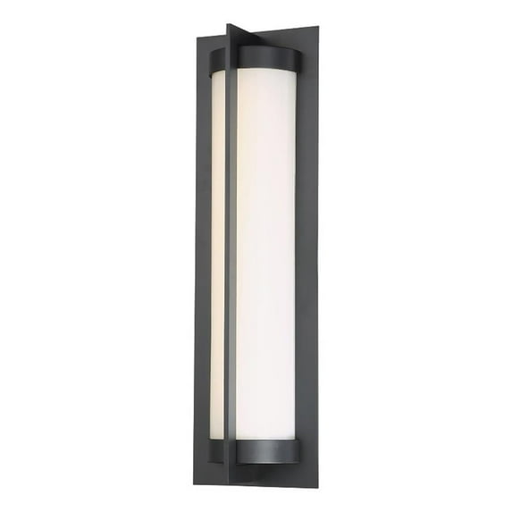 WAC Lighting Oberon 20" 1-Light LED Aluminum Indoor/Outdoor Wall Light in Black
