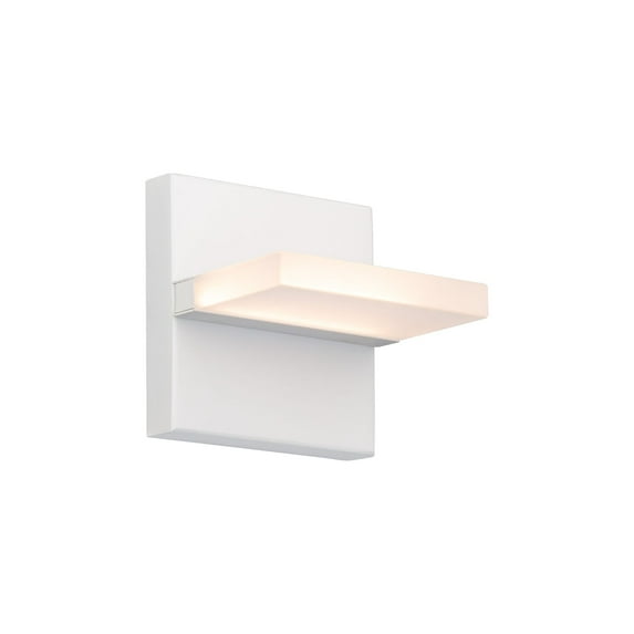WAC Lighting Oslo 5" 1-Light LED Aluminum Indoor/Outdoor Wall Light in White
