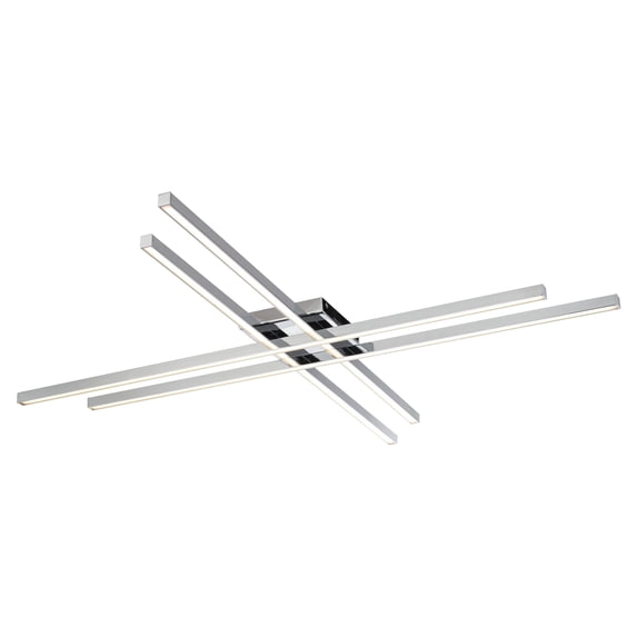 WAC Lighting Parallax 42" LED 3-CCT 3000K Modern Aluminum Flush Mount in Chrome