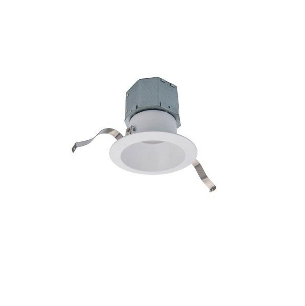 White Aluminum 5-Inch LED Recessed Lighting Kit with Frosted Acrylic Diffuser