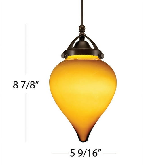 WAC Lighting QP-LED496-IR/DB Early Electric 6 inch Dark Bronze Pendant Ceiling Light in Quick Connect