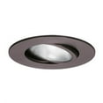 thumbnail image 1 of WAC Lighting R-532-BN 5" Line Voltage Gimbal Ring Recessed Lighting Trim in Brus, 1 of 2