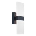 thumbnail image 1 of WAC Lighting Roland 5" 2-Light LED 3000K Aluminum Wall Sconce in Black, 1 of 6