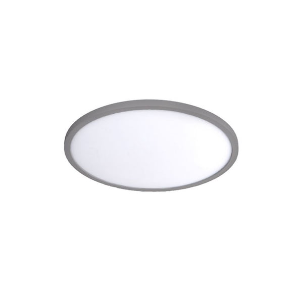 WAC Lighting Round 11" 1-Light 3500K Energy Star Aluminum Flush Mount in Nickel