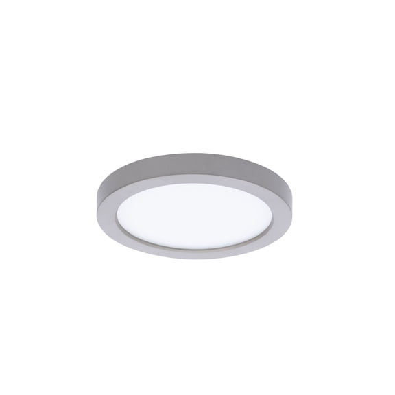WAC Lighting Round 5" 1-Light 3000K Energy Star Aluminum Flush Mount in Nickel