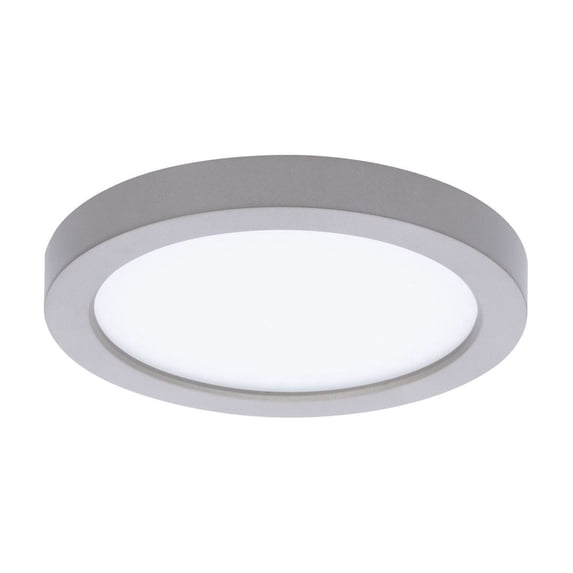 WAC Lighting Round 5" 1-Light 3000K Energy Star Aluminum Flush Mount in Nickel