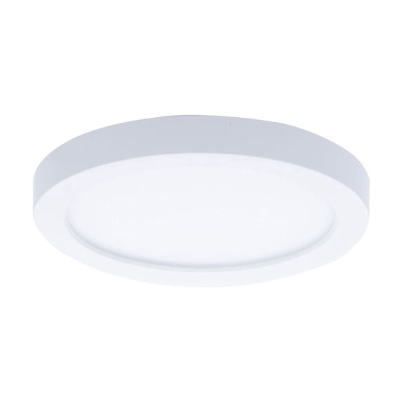 WAC Lighting Round 5" 1-Light 3000K Energy Star Aluminum Flush Mount in White