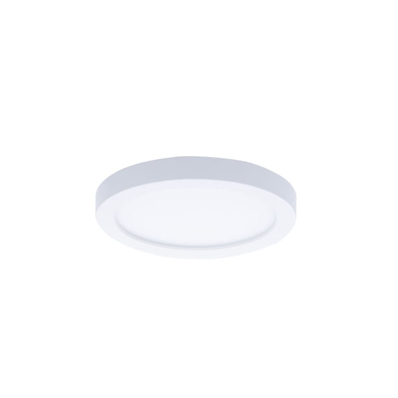 WAC Lighting Round 5" 1-Light 3500K Energy Star Aluminum Flush Mount in White