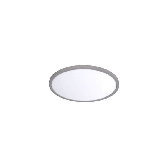 WAC Lighting Round 7" 1-Light 3000K Energy Star Aluminum Flush Mount in Nickel