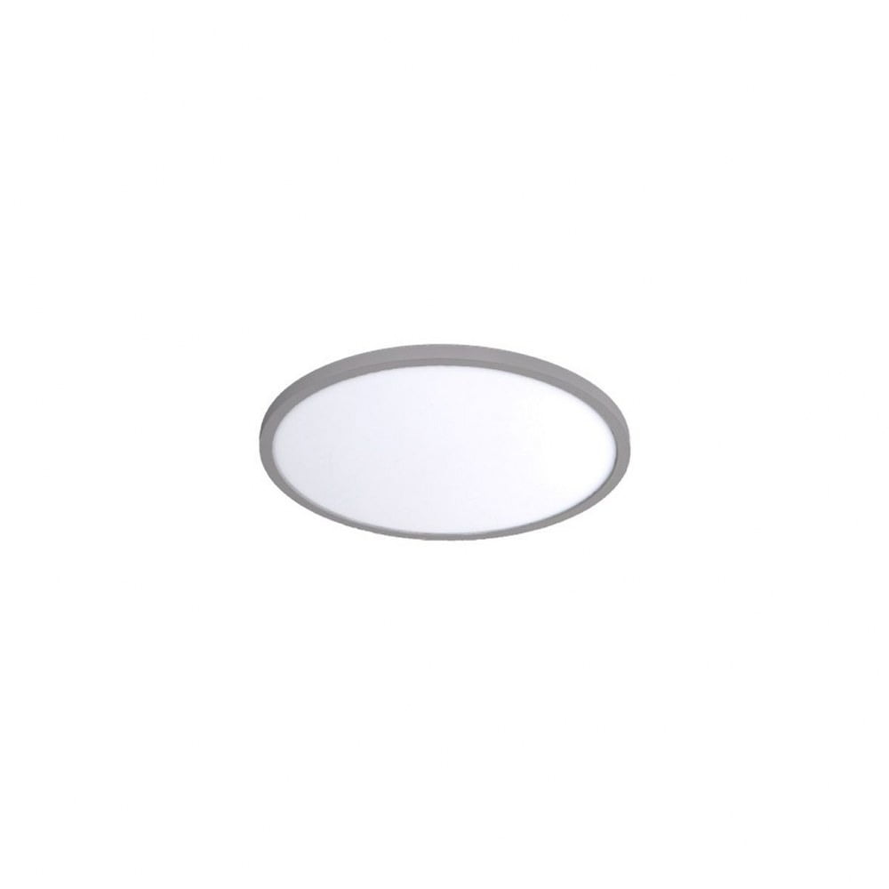 Slimline 7" Round LED Flush Mount in Brushed Nickel, 3000K